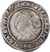 obverse of 3 Pence - Elizabeth I (1561 - 1564) coin with SP# 2565 from England.