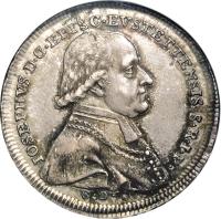 obverse of 1/2 Conventionsthaler - Josef (1796) coin with KM# 96 from German States.