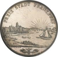 obverse of 2 Thaler / 3 1/2 Gulden (1840 - 1844) coin with KM# 326 from German States.