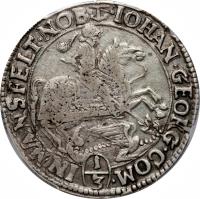 obverse of 1/3 Thaler - Johann Georg (1668 - 1673) coin with KM# 67 from German States.