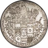 obverse of 1 Thaler (1661) coin with KM# 77 from German States.