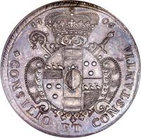 obverse of 1 Thaler - Friedrich Christian (1706) coin with KM# 135 from German States.