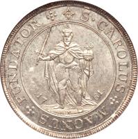 obverse of 1 Reichsthaler - Karl Magnus (1761) coin with KM# 199 from German States.