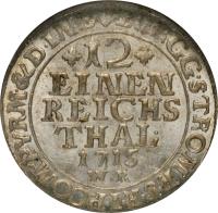 reverse of 1/12 Thaler - Franz Arnold (1710 - 1717) coin with KM# 153 from German States.