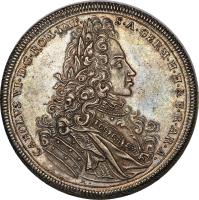 obverse of 2 Thaler - Karl VI (1701) coin with KM# 213 from German States.