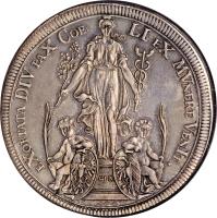 obverse of 1 Thaler - Peace of Ryswick (1698) coin with KM# 230 from German States.