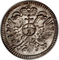 reverse of 1 Kreuzer (1744 - 1752) coin with KM# 292 from German States.