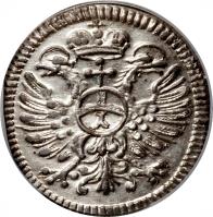 obverse of 1 Kreuzer (1754 - 1774) coin with KM# 364 from German States.