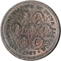 reverse of 1 Thaler - Friedrich II (1723) coin with KM# 228 from German States.