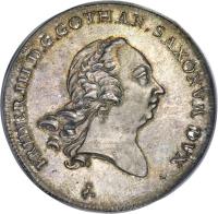 obverse of 1 Conventionsthaler - Friedrich III (1764) coin with KM# 317 from German States.