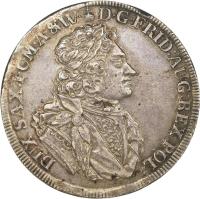 obverse of 1 Thaler - Friedrich August I (1706 - 1707) coin with KM# 750 from German States.