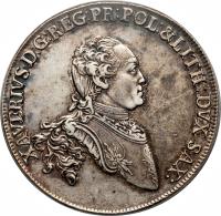 obverse of 1 Conventionsthaler - Xavier (1764 - 1768) coin with KM# 976 from German States.