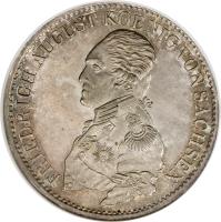 obverse of 1 Conventionsthaler - Friedrich August I/III (1817 - 1821) coin with KM# 1077 from German States.