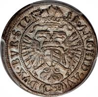 reverse of 3 Kreuzer - Josef I (1705 - 1711) coin with KM# 690 from German States.