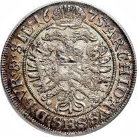 reverse of 6 Kreuzer - Leopold I (1672 - 1693) coin with KM# 507 from German States.