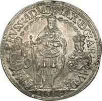 obverse of 3 Thaler - Maximilian (1614) coin with KM# 32 from German States.