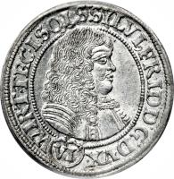 obverse of 6 Kreuzer - Sylvius Friedrich (1774 - 1778) coin with KM# 9 from German States.