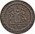 obverse of 1/48 Rupee (1794) coin with KM# 394 from India. Inscription: AUSPICIO REGIS T SENATUS ANGLIAE UNITED EAST INDIA COMPANY