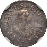 reverse of 1/2 Giulio / 1 Grosso - Cosimo III (1714 - 1737) coin with KM# 40 from Italian States. Inscription: SVP.OMNES.SPECIOSA.