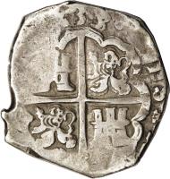 reverse of 8 Reales - Felipe IV (1622 - 1665) coin with KM# 80 from Spain.