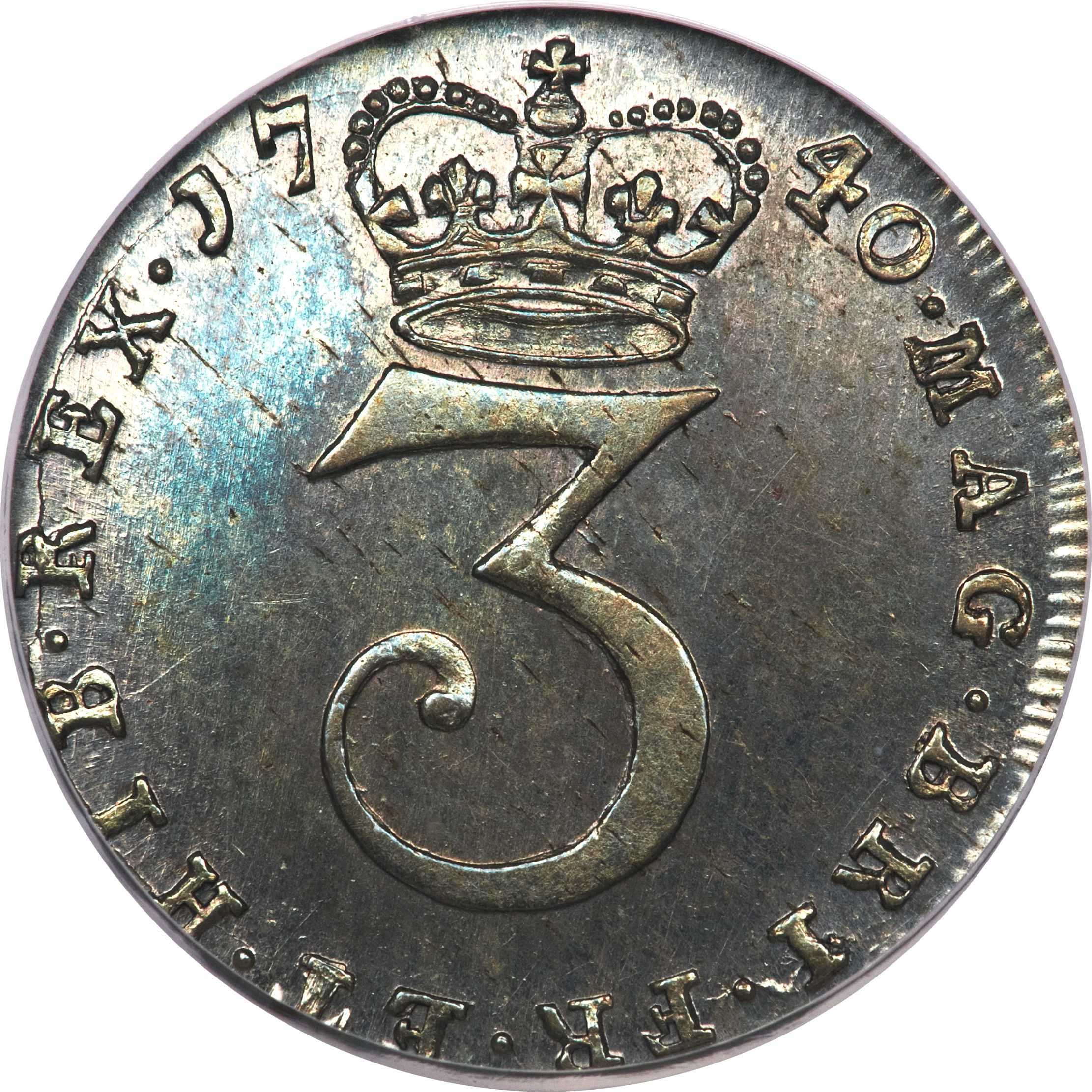 Uk km. 6 Пенсов 1746 года.