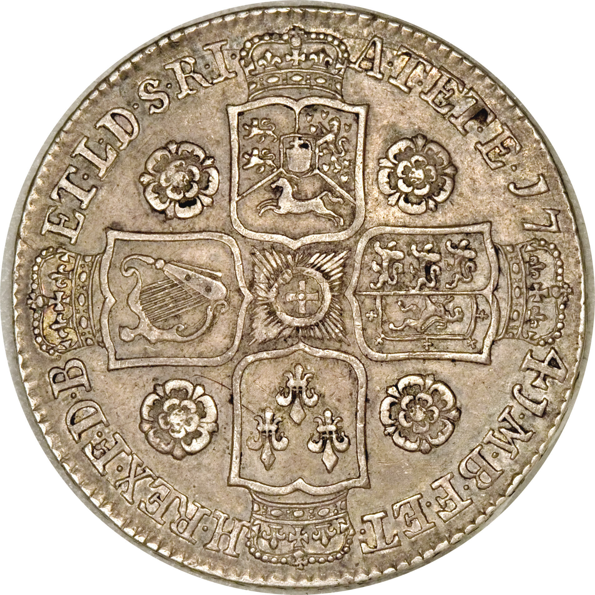 Uk km. 1/2 Кроны 1691 Великобритания.