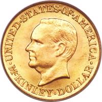 obverse of 1 Dollar - McKinley Birthplace Memorial (1916 - 1917) coin with KM# 144 from United States.