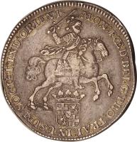 obverse of 1 Ducaton (1739 - 1740) coin with KM# 110 from Netherlands East Indies.