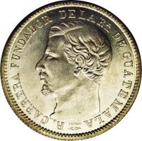 obverse of 4 Reales (1867 - 1869) coin with KM# 144 from Guatemala.