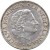 obverse of 2 1/2 Gulden - Juliana (1959 - 1966) coin with KM# 185 from Netherlands. Inscription: KONINGIN JULIANA DER NEDERLANDEN