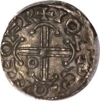 reverse of 1 Penny - Edward - Hammer Cross (1059 - 1062) coin with SP# 1182 from England.