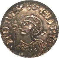 obverse of 1 Penny - Edward - Expanding Cross (1042 - 1066) coin with SP# 1176 from England.