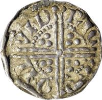 reverse of 1 Penny - Henry III - Long Cross (1251 - 1272) coin with SP# 1368 from England. Inscription: NIC | OLЄ | ON C | ANT