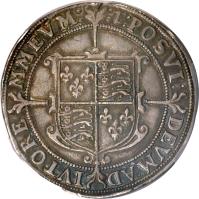 reverse of 1/2 Crown - Elizabeth I (1601 - 1602) coin with SP# 2583 from England.