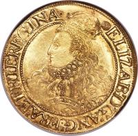 obverse of 1/2 Pound - Elizabeth I (1593 - 1594) coin with SP# 2535 from England.