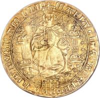 obverse of 1 Sovereign - Mary (1553) coin with SP# 2488 from England.