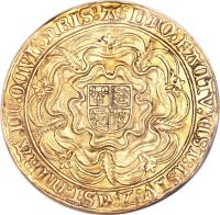 reverse of 1 Sovereign - Mary (1553) coin with SP# 2488 from England.