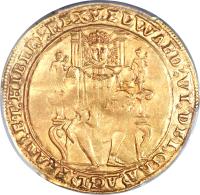 obverse of 1 Sovereign - Edward VI (1549 - 1550) coin with SP# 2433 from England.