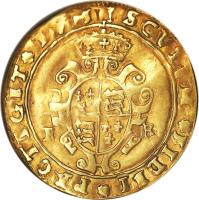 reverse of 1/2 Sovereign - Edward VI (1549 - 1550) coin with SP# 2438 from England.