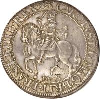 obverse of 1/2 Crown - Charles I (1643 - 1644) coin with SP# 2868 from England.