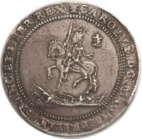 obverse of 20 Shillings - Charles I (1642) coin with SP# 2939 from England.