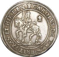 obverse of 10 Shillings - Charles I (1642) coin with SP# 2945 from England.