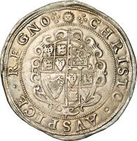 reverse of 1 Crown - Charles I - Tower mint (1645 - 1646) coin with SP# 2762 from England.