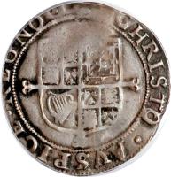 reverse of 6 Pence - Charles I (1636 - 1638) coin with SP# 2814 from England.