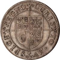 reverse of 6 Pence - Charles I (1631 - 1632) coin with SP# 2855 from England.