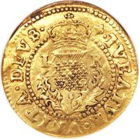 reverse of 1 Crown - James I (1604 - 1605) coin with SP# 2627 from England.