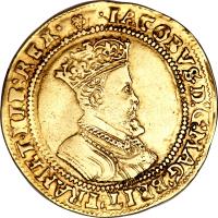 obverse of 2 Crowns - James I (1605 - 1606) coin with SP# 2622 from England.