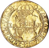 reverse of 1 Unite - James I (1606 - 1607) coin with SP# 2619 from England.