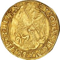 obverse of 1 Angel - James I (1613 - 1615) coin with SP# 2615 from England.