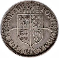 reverse of 6 Pence - Elizabeth I - Milled Issue (1562) coin with SP# 2594 from England.